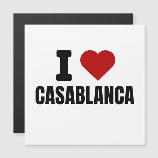 I love casablanca - I heart casablanca morocco (Front/Back)