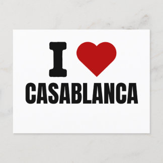 I love casablanca - I heart casablanca morocco Announcement Postcard
