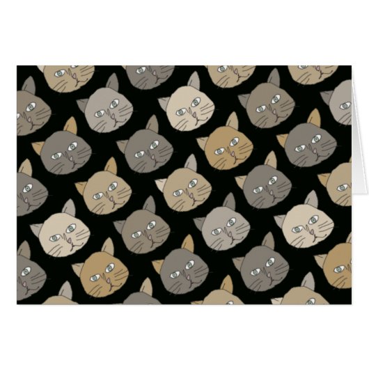 i love cat design cards (Front Horizontal)