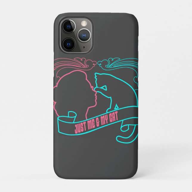 i love cat, just me and my cat    Case-Mate iPhone case (Back)