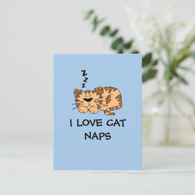 I love cat naps T-shirt Postcard (Standing Front)