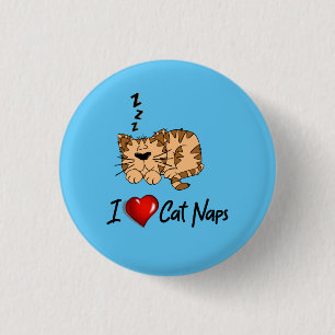 I Love Cat Naps.zzz Button