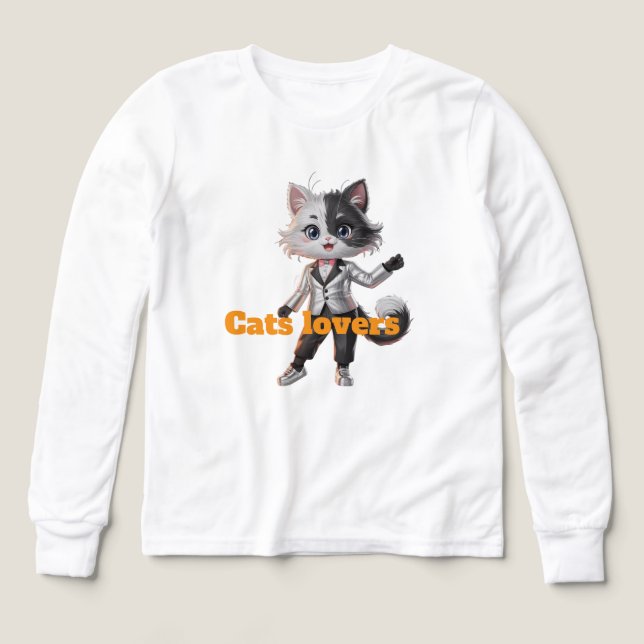 I love cat Tri-Blend shirts (Design Front)