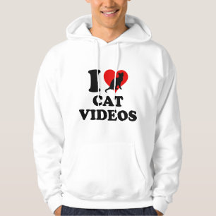 I Love Cat Videos Hoodie