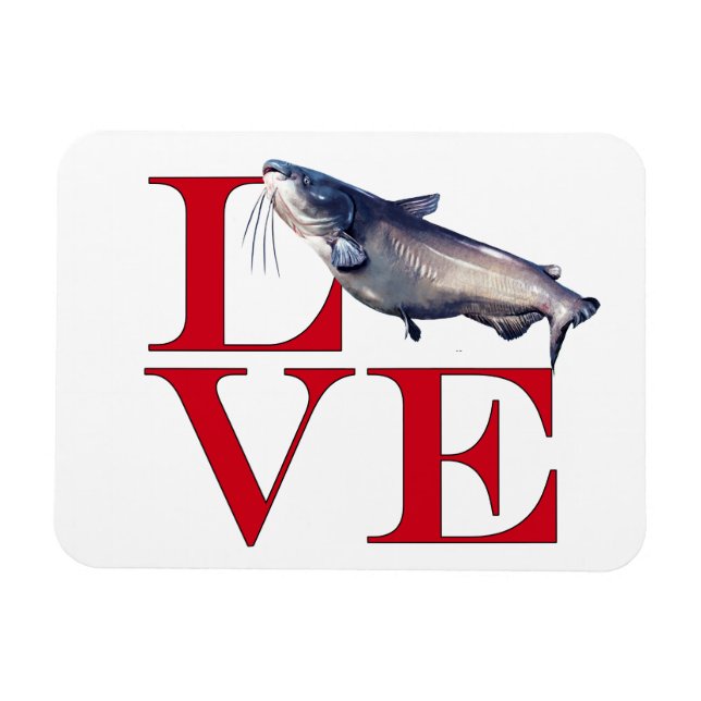 I Love Catfish Magnet (Horizontal)