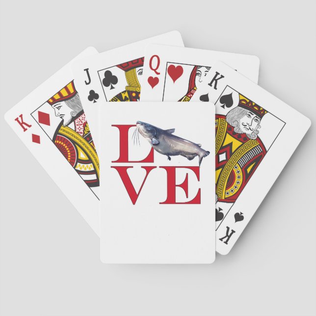 I Love Catfish Poker Cards (Back)