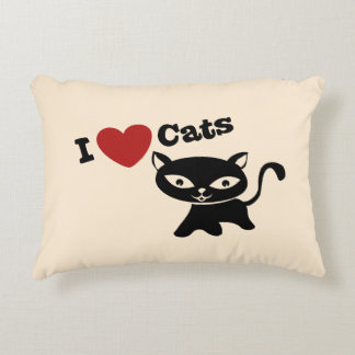 I love cats accent pillow