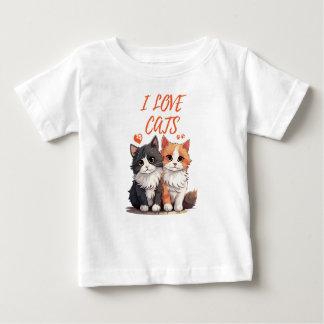 I LOVE CATS BABY T-Shirt