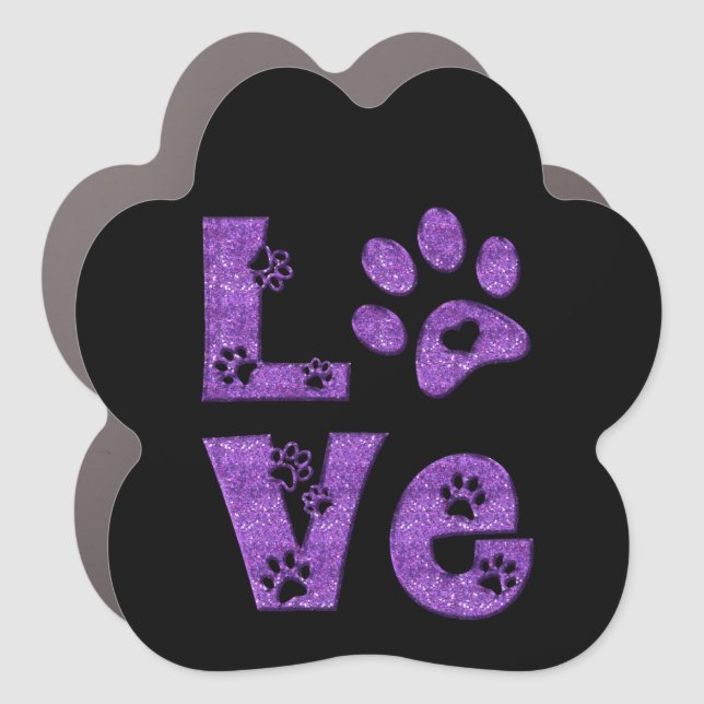 I love cats car magnet (Front)