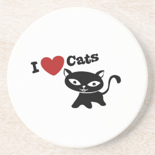 I love cats coaster