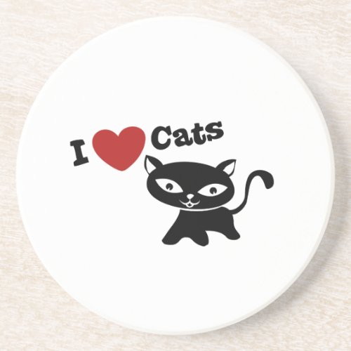 I love cats coaster