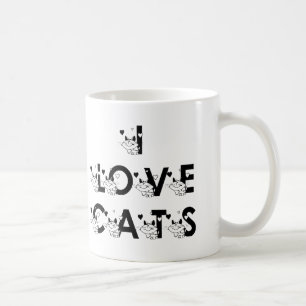 I Love Cats Coffee Mug