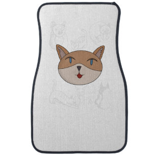 I love cats duvet cover car floor mat