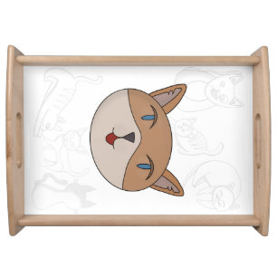 I love cats duvet cover serving tray