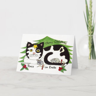 I love Cats. Holiday Card