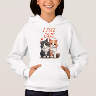 I LOVE CATS HOODIE