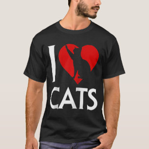 I love Cats Kitten World Cat Day Maine Tomcat Kitt T-Shirt