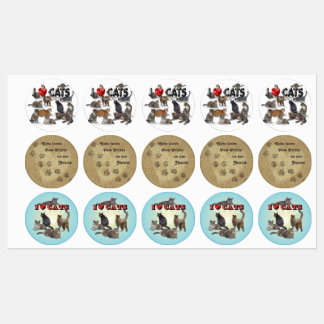I Love Cats Labels