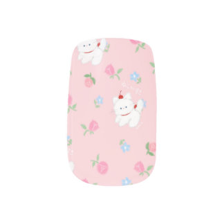I love cats minx nail art