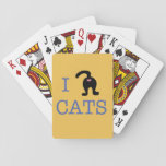 I Love Cats Playing Cards Butt Cute Humor at Zazzle