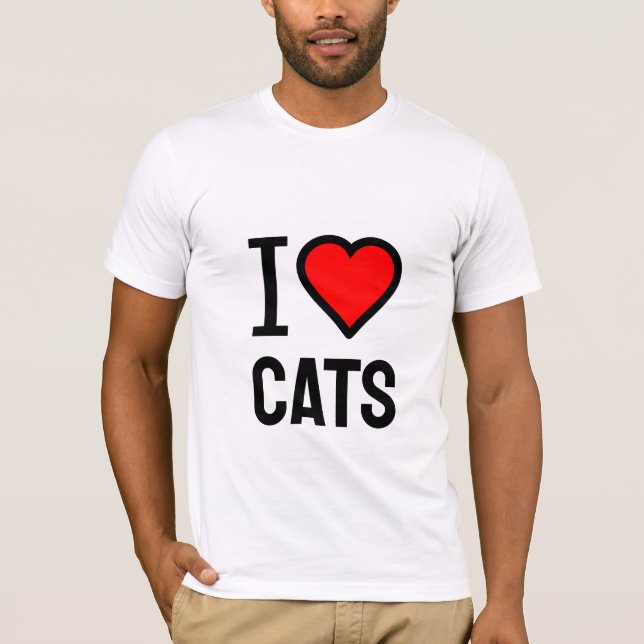 I love cats T-Shirt (Front)