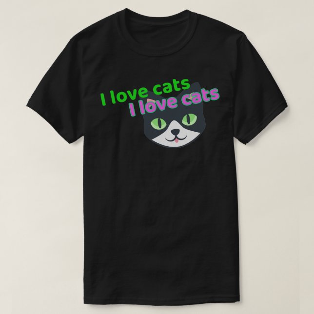 I love cats T-Shirt (Design Front)