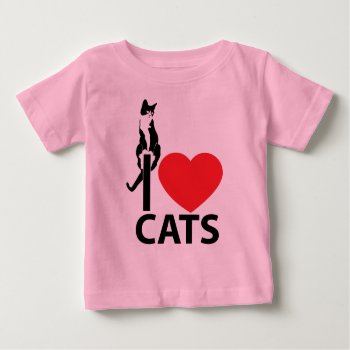 I Love Cats T-shirt by jamierushad at Zazzle