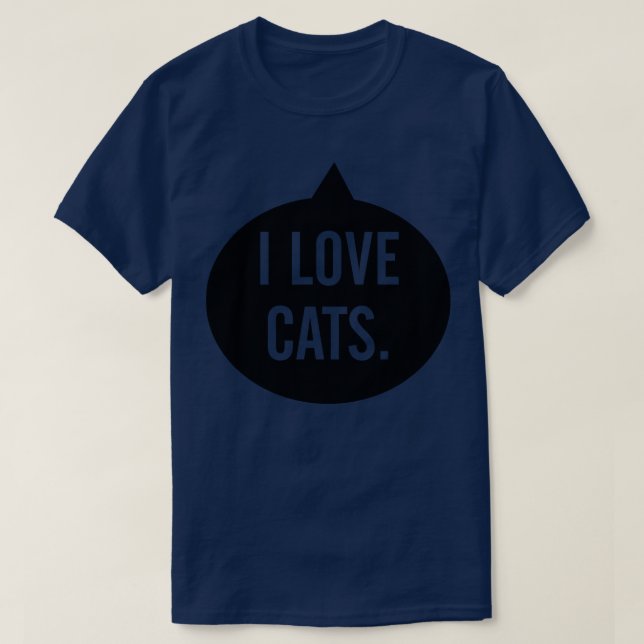 I love cats T-Shirt (Design Front)
