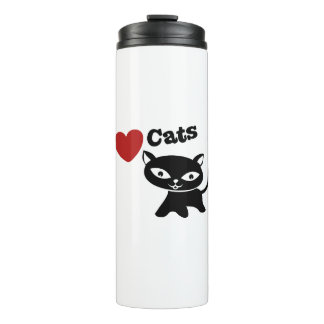 I love cats thermal tumbler