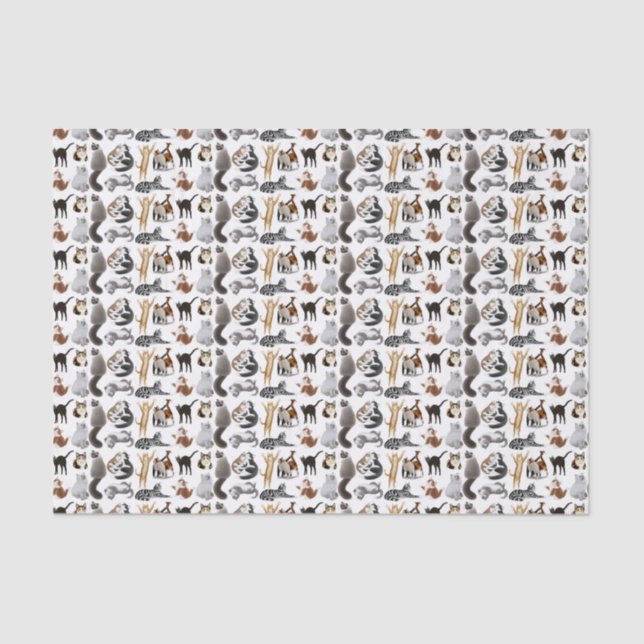 I Love Cats Tissue Paper (Front)
