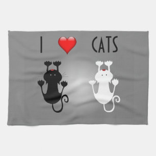 I Love Cats Towel