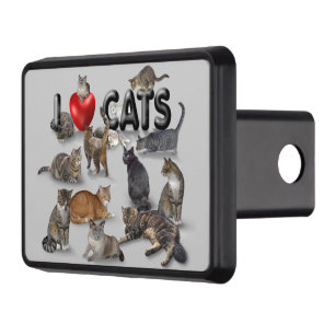 I love Cats Trailer Hitch Cover