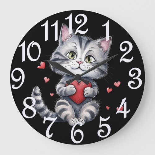 I Love Cats Wall Clock