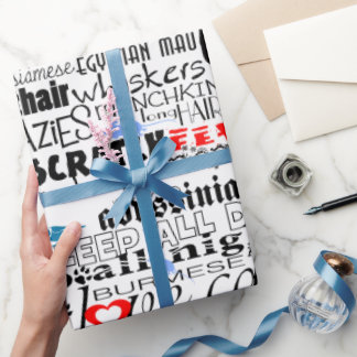 I Love Cats Wrapping Paper
