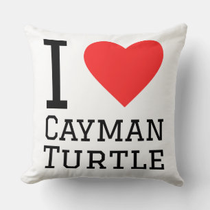 I love cayman turtle throw pillow