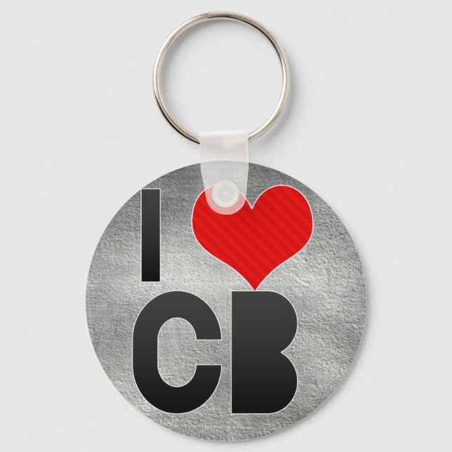 I Love CB Keychain (Front)