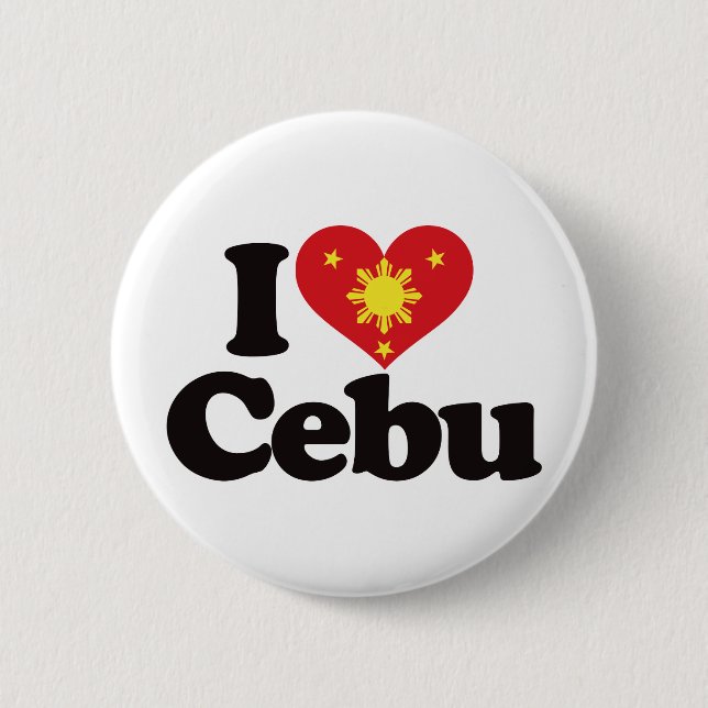 I Love Cebu Button (Front)