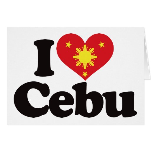 I Love Cebu Greeting Cards | Zazzle