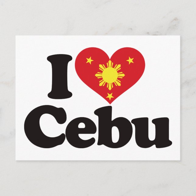 I Love Cebu Postcard (Front)