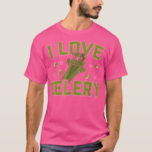 I Love Celery Vegetarian Detox Green Juice Farmer T-Shirt