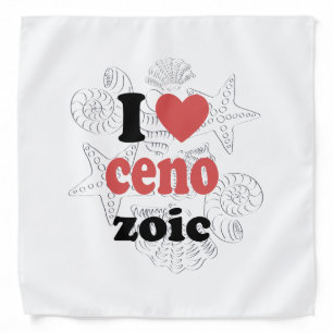 I love Cenozoic funny quote for scientists Bandana