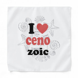 I love Cenozoic funny quote for scientists Bandana