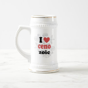 I love Cenozoic funny quote for scientists Beer Stein