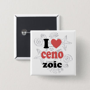 I love Cenozoic funny quote for scientists Button