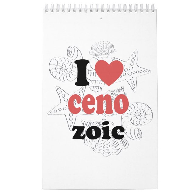 I love Cenozoic funny quote for scientists Calendar (Cover)