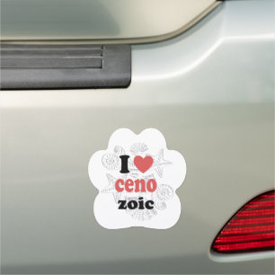 I love Cenozoic funny quote for scientists Car Magnet