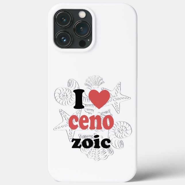 I love Cenozoic funny quote for scientists Case-Mate iPhone Case (Back)