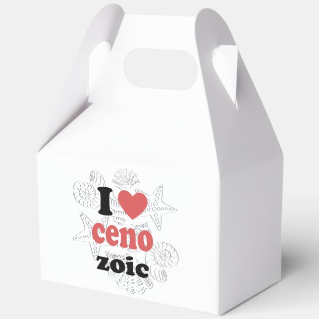 I love Cenozoic funny quote for scientists Favor Boxes (Back)