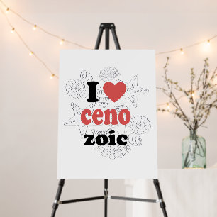 I love Cenozoic funny quote for scientists Foam Board