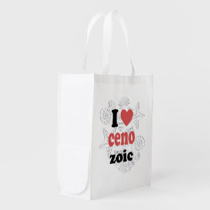 I love Cenozoic funny quote for scientists Grocery Bag